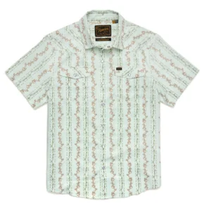 Howler Bros H Bar B Snapshirt - Hibiscus Ribbons: Mint
