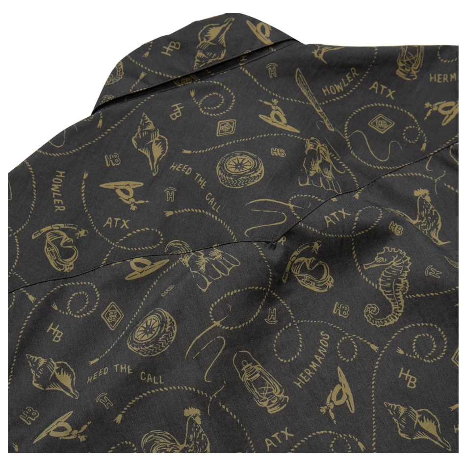 Howler Bros H Bar B Snapshirt - Sea Rodeo: Antique Black