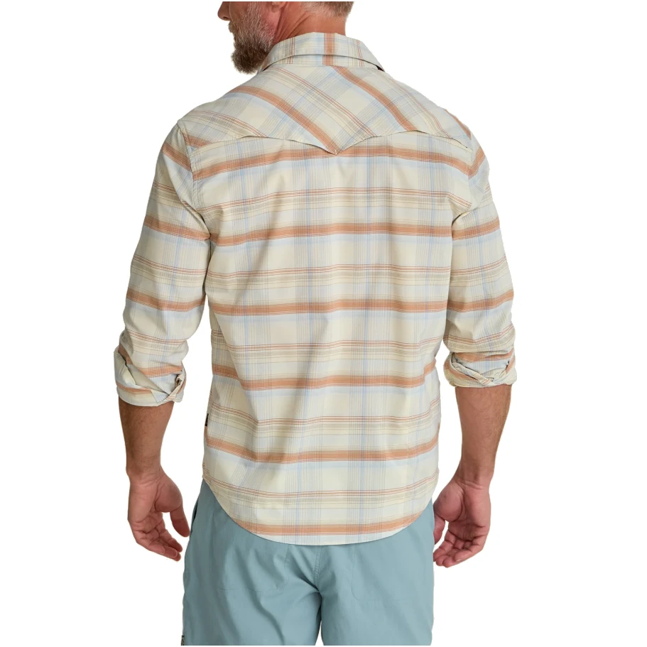 Howler Bros H Bar B Tech Shirt - Cameron Plaid: Cream