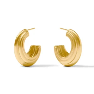 Julie Vos Portofino Gold Statement Hoop - Medium