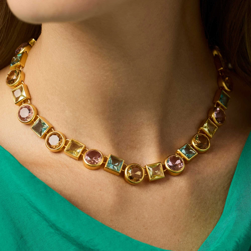 Julie Vos Jolie Tennis Necklace - Multi Stone