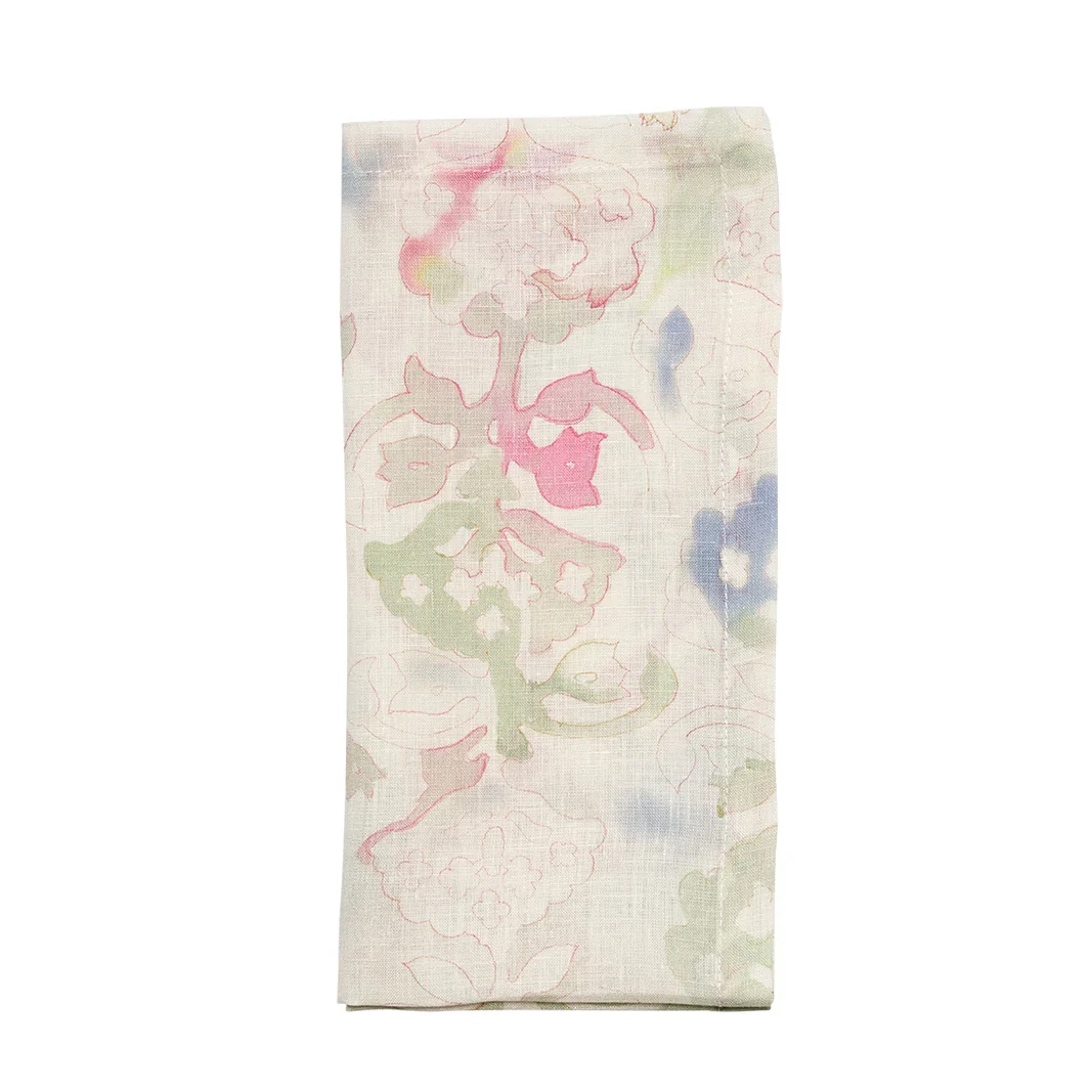 Kim Seybert Giverny Napkin - Mint/Multi