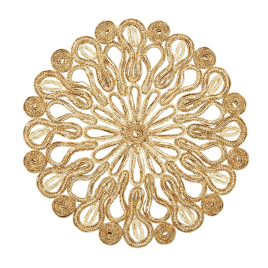 Kim Seybert Marisol Placemat - Ivory & Natural