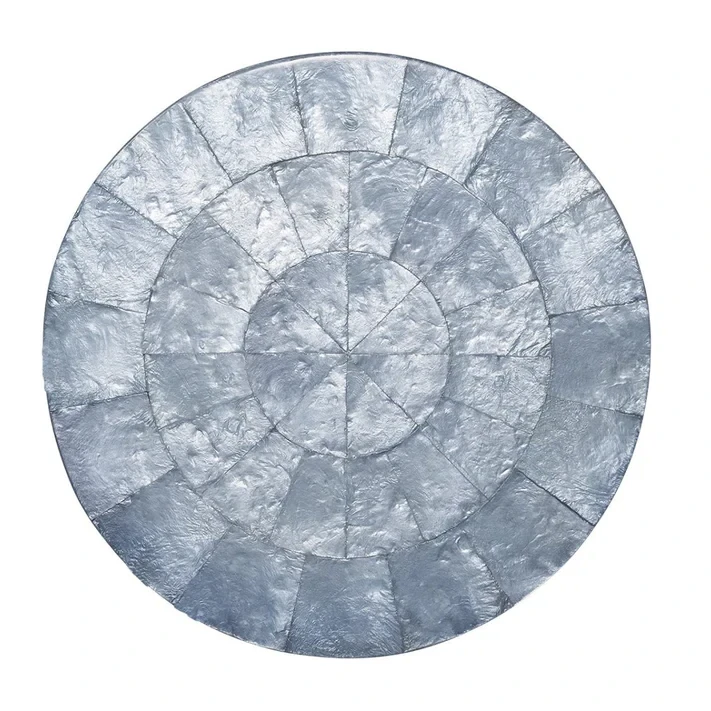 Kim Seybert Round Capiz Placemat - Periwinkle Kim Seybert Round Capiz Placemat - Periwinkle