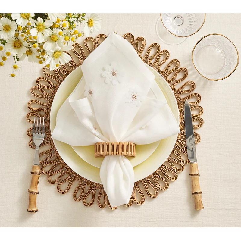 Kim Seybert Spoke Napkin Ring - Natural