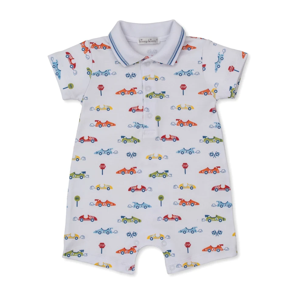 Kissy Kissy Sizzling Speedway Short Playsuit with Collar
