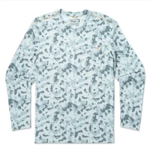 Marsh Wear Buxton Long-Sleeve Tech Crew - Granite Foxhole Camo