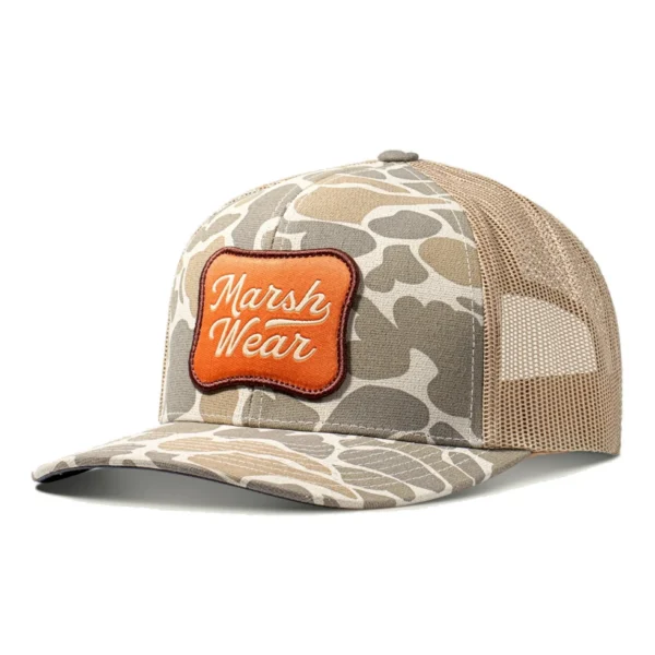 Marsh Wear Roadside Trucker Hat - Khaki Mallard Camo