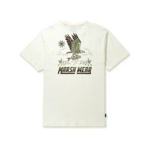 Marsh Wear Text T-Shirt - Vintage White
