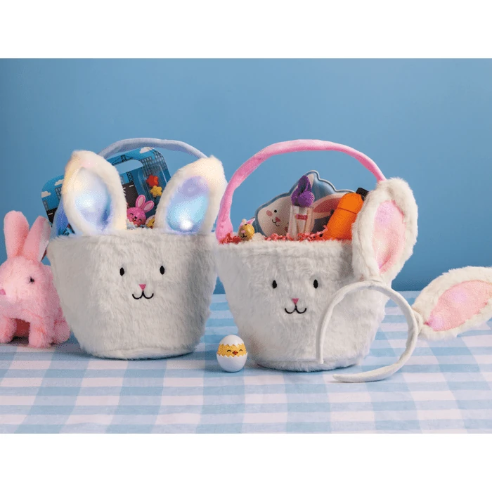 Mud Pie Light-Up Easter Basket - Pink