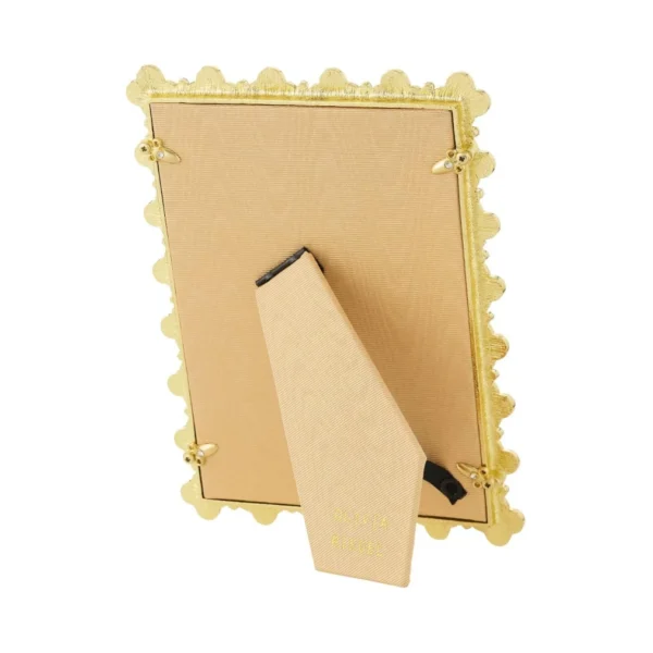 Olivia Riegel Gold Celadon Enamel Clover 5" x 7" Picture Frame - Green