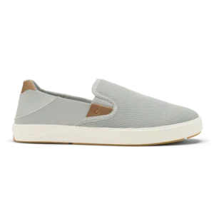 OluKai Laeʻahi Nui Slip-On Sneakers - Cloud Grey/Tan