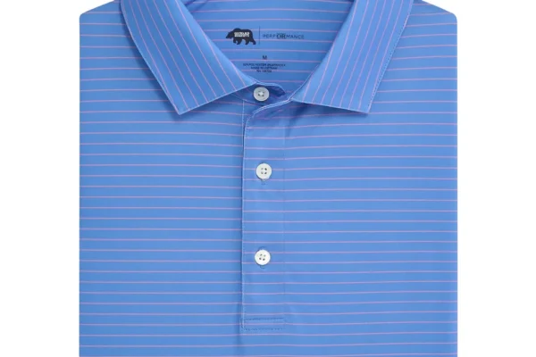 Onward Reserve Atlantic Stripe Performance Polo - Riviera