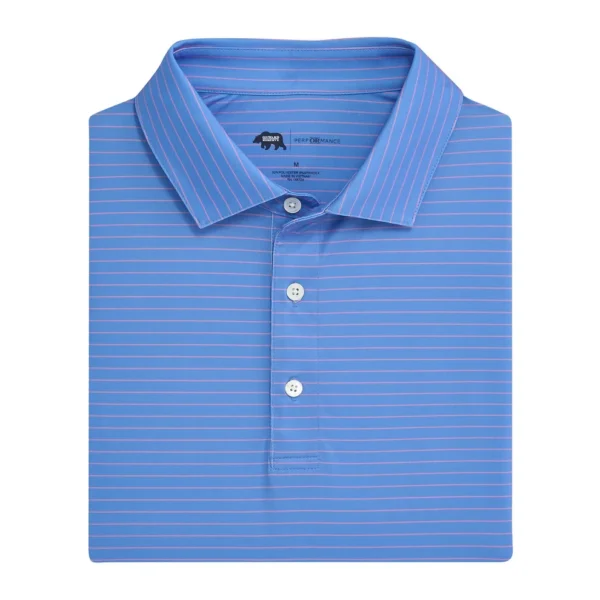 Onward Reserve Atlantic Stripe Performance Polo - Riviera
