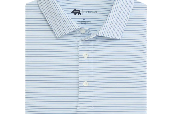 Onward Reserve Driver Stripe Performance Polo - Azurine