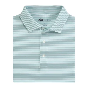Onward Reserve Echo Stripe Performance Polo - Aquifer