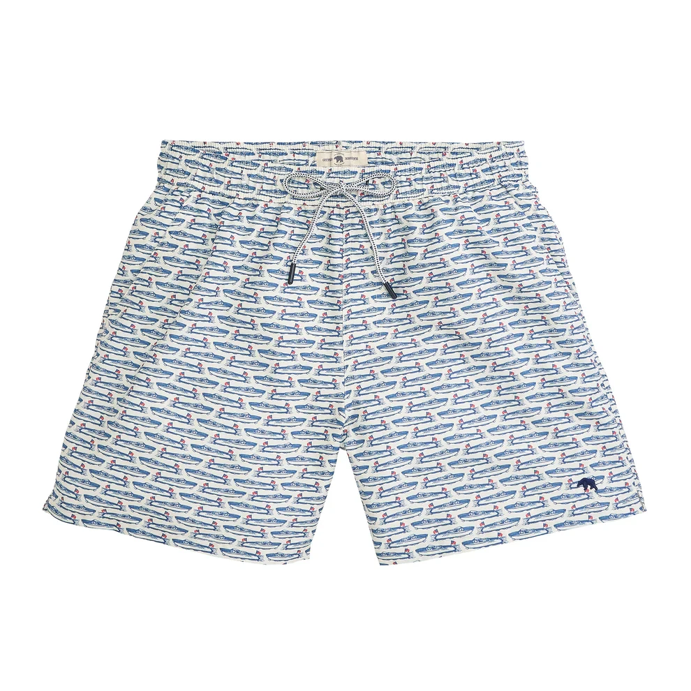 Onward Reserve Float Your Boat Swim Trunk - White Onward Reserve Float Your Boat Swim Trunk - White