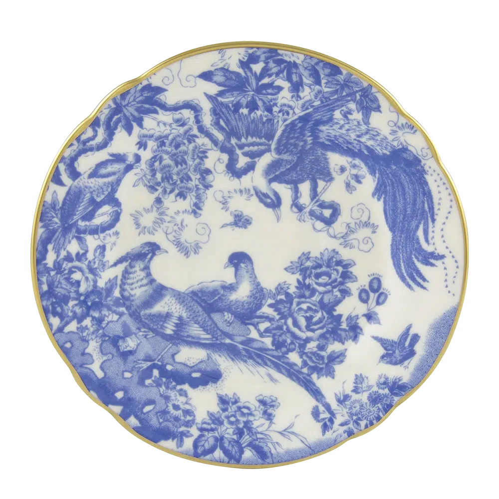Royal Crown Derby Aves Blue Tea Saucer