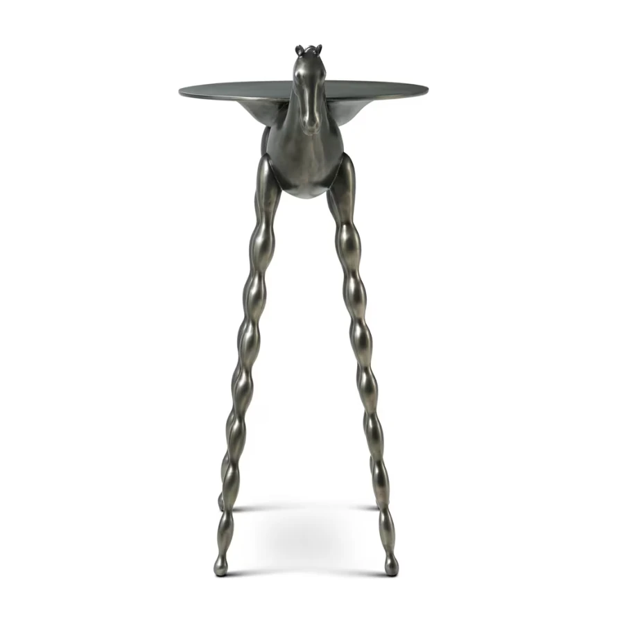 Theodore Alexander Troy Drink Table - Volcanic Finish