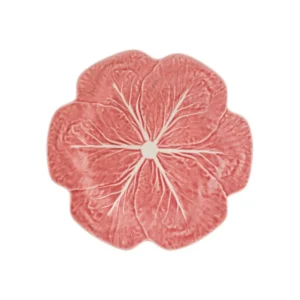 Vista Alegre Bordallo Pinheiro Cabbage Pink Dinner Plate