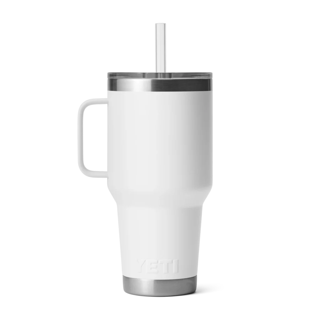 Yeti Rambler 35oz Mug with Straw Lid - White2