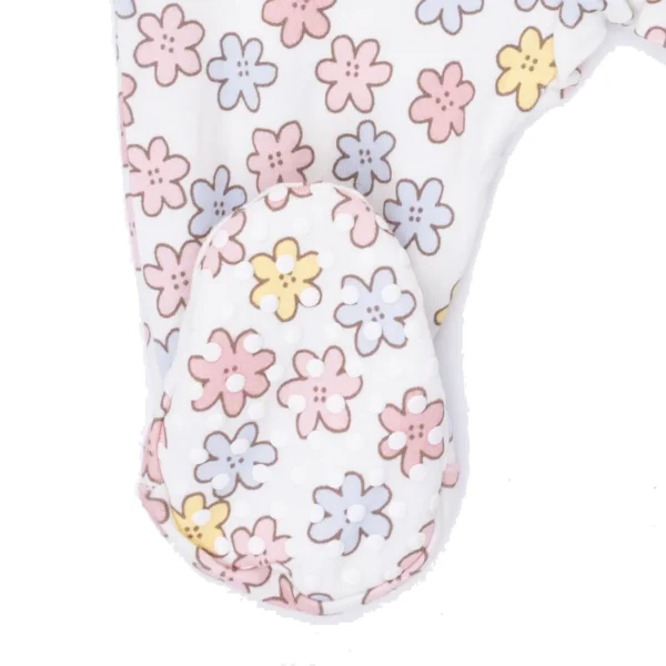 Angel Dear 2 Way Ruffle Back Zipper Footie - Sarah Floral