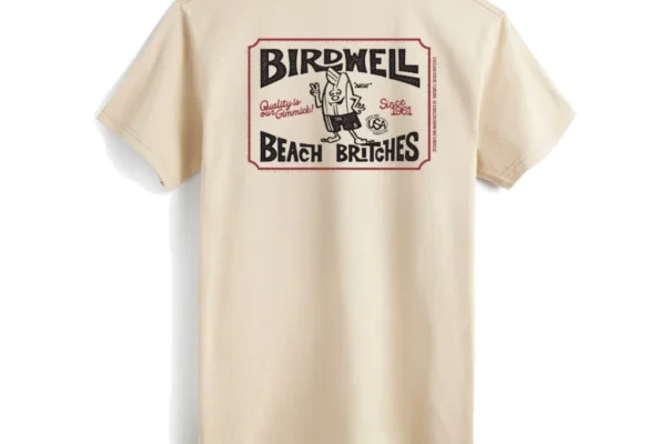 Birdwell Hangtag T-Shirt - Cream