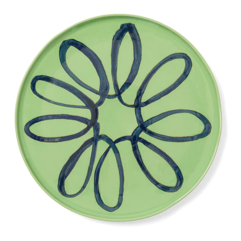 Couleur Nature Amalfi Ceramic Service Charger Plate - Green