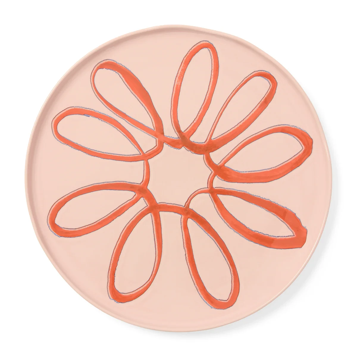 Couleur Nature Amalfi Ceramic Service Charger Plate - Pink