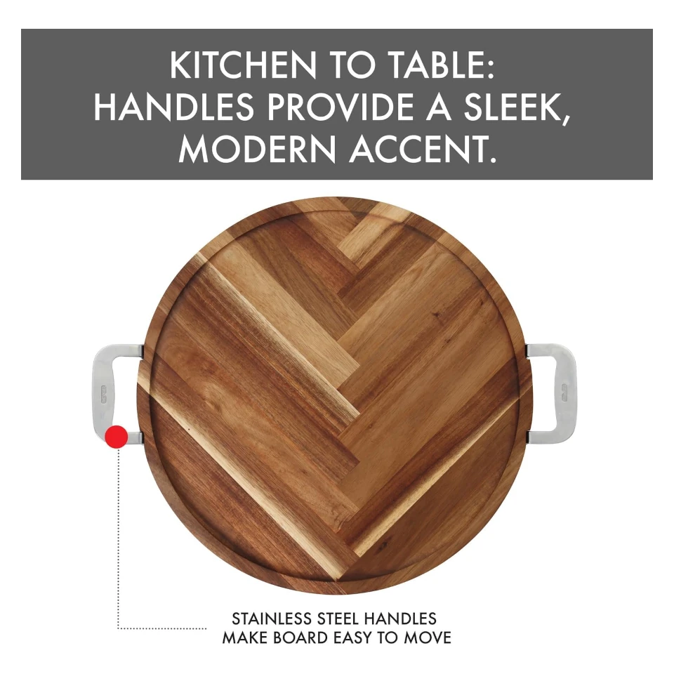 Dexas Acacia Herringbone Serving Board