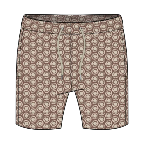 Faherty 6" All Day Swim Trunks - Shore Sun Woodblock