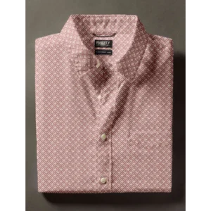 Faherty Short-Sleeve Movement Monterey Shirt - Sedona Petal Tile