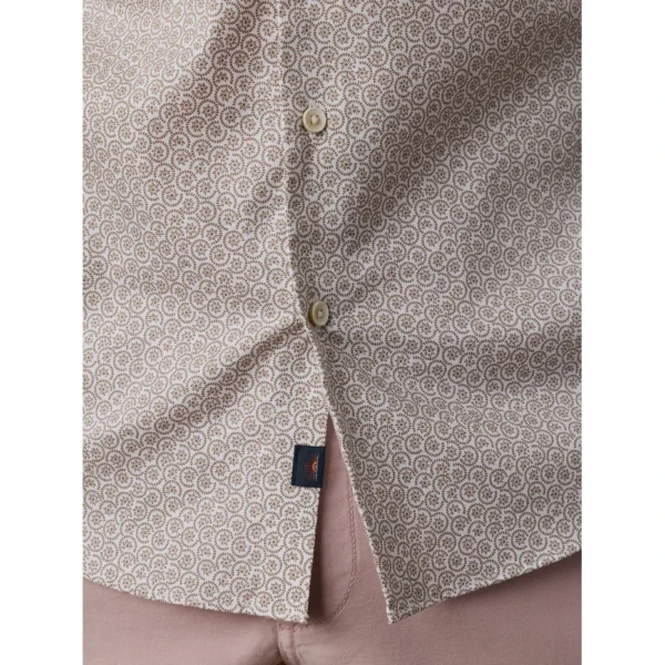 Faherty Short-Sleeve Movement Monterey Shirt - Wood Sunray Block