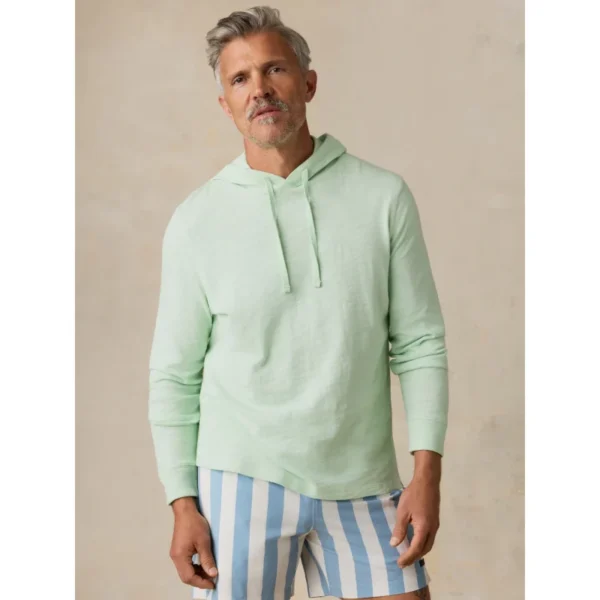 Faherty Sunwashed Organic Slub Hoodie - Summer Isle