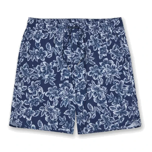 Fair Harbor Anchor Swim Trunks - Navy Botanical