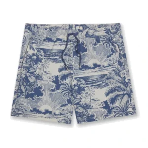 Fair Harbor Bungalow Swim Trunks - Silver Palms