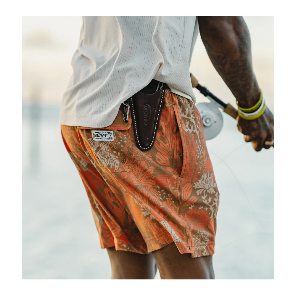 Howler Bros Deep Set Boardshorts - Reef Madness: Tangerine