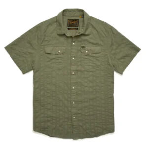Howler Bros H Bar B Snapshirt - Eyelet Stripe: Cadet