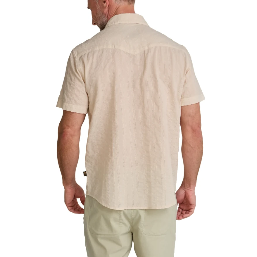 Howler Bros H Bar B Snapshirt - Eyelet Stripe: Off White
