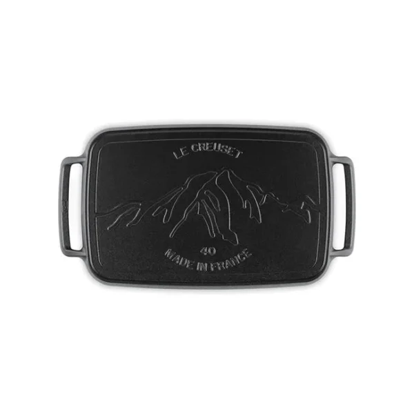 Le Creuset Alpine Rectangular Griddle - Matte Black (Licorice)
