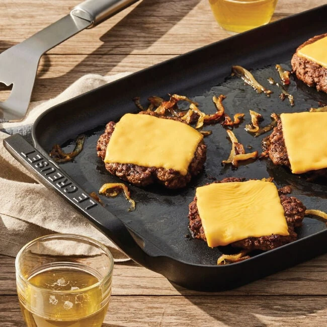 Le Creuset Alpine Rectangular Griddle - Matte Black (Licorice)