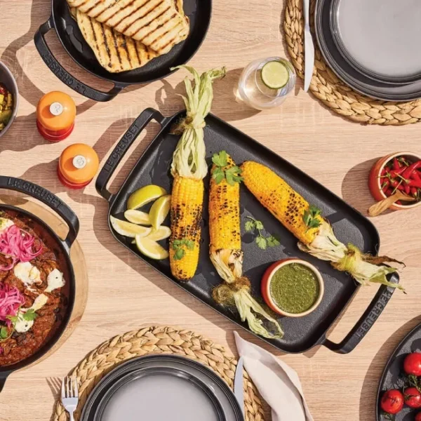 Le Creuset Alpine Rectangular Griddle - Matte Black (Licorice)