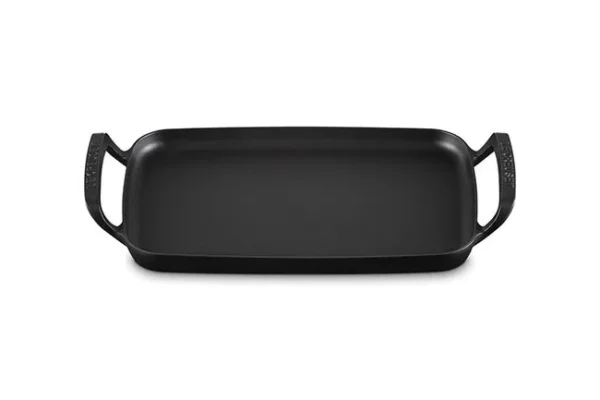 Le Creuset Alpine Rectangular Griddle - Matte Black (Licorice)