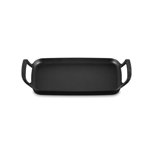 Le Creuset Alpine Rectangular Griddle - Matte Black (Licorice)