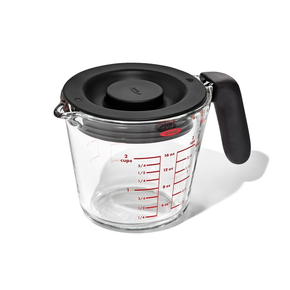 OXO 2 Cup Glass Measuring Cup with Lid