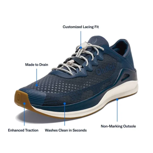 OluKai ‘Ahi Performance Marine Shoes - Mood Indigo / Coastal Blue