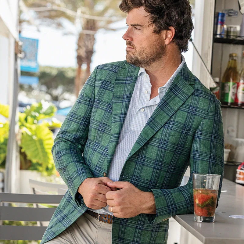 Onward Reserve Fratelli Turf Plaid Sport Coat - Turf Green