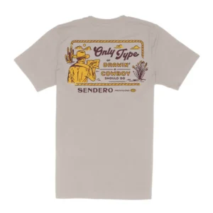 Sendero Cowboy Drawin' T-Shirt - Sand