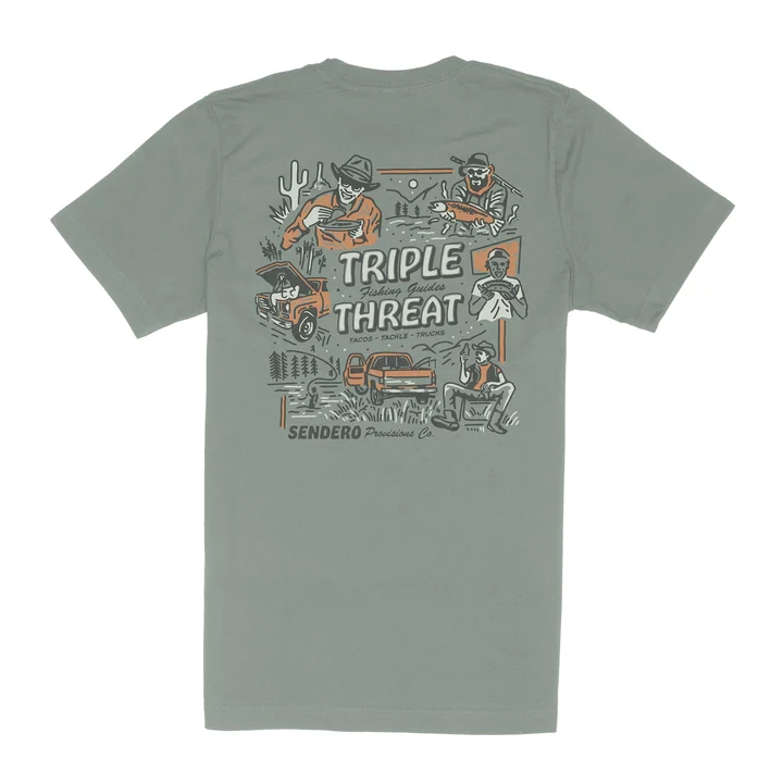 Sendero Triple Threat T-Shirt - Laguna