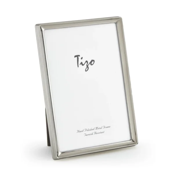 Tizo Silverplate Frame Linear - 4" x 6"